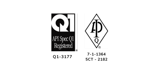 API certification logos hidramar subs fabrication